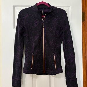 Lululemon Purple and black paisley print jacket